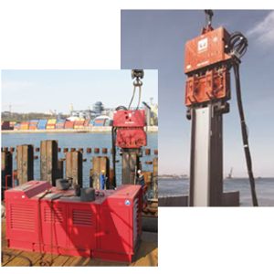 Vibratory hammers for piles, sheet piles and beams